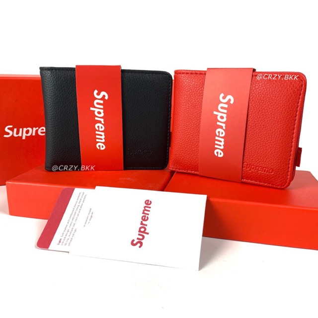 กรอกโค้ด 30WOW44 ลดสูงสุด 30%  ถูกที่สุด!! A081 กระเป๋าสตางค์ สุพรีม หนังPu sup(ของแท้)แถมกล่อง+การ์