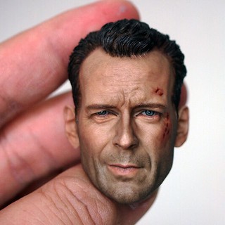 ฟิกเกอร์ Bruce Willis battle หัวเสียหาย Sculpt F 12 นิ้ว ของเล่นสําหรับเด็ก 1:6