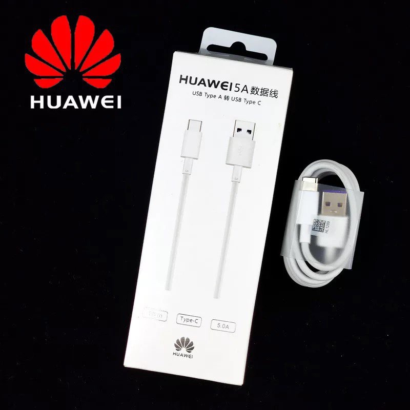 สายชาร์จแท้ Huawei P30, P20,P10,P9 Mate 9,10, Mate 10 Pro NOVA 3E USB TYPE-C รองรับชาร์จไว ของแท้100%% รับประกันสาย 1 ปี