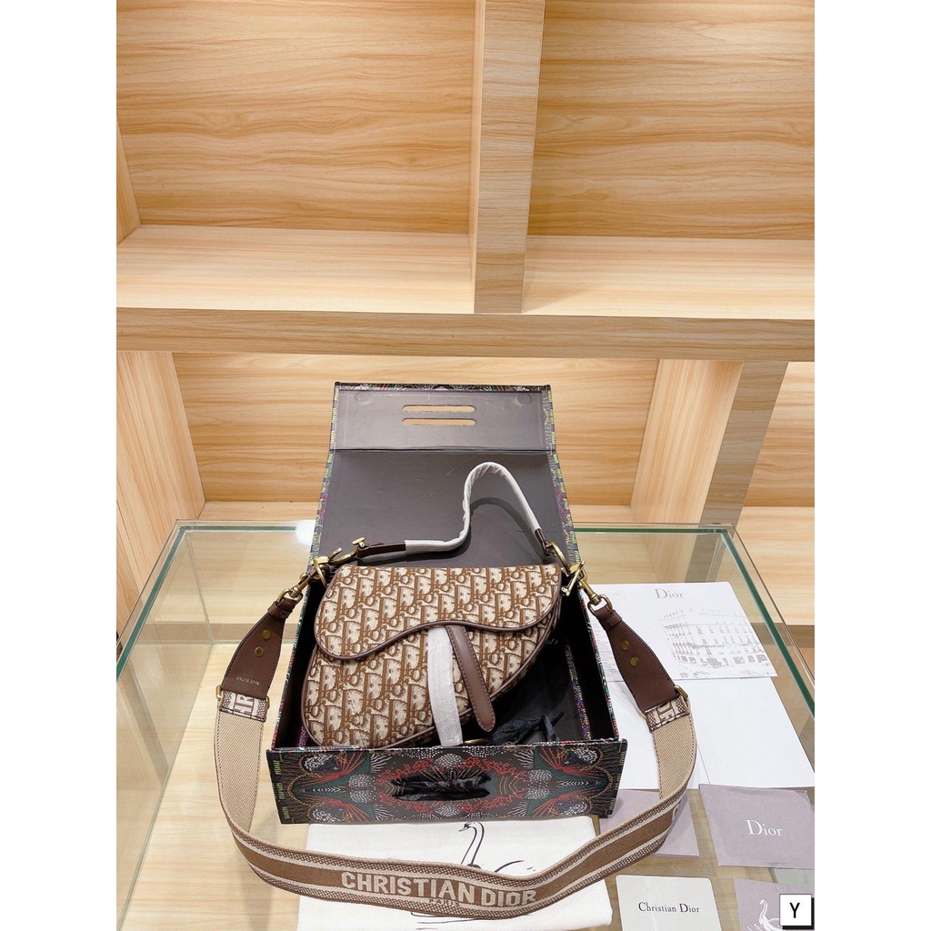 HOT 2021 Bag Large Dior Saddle Baby Jacquard Embroidery Shoulder