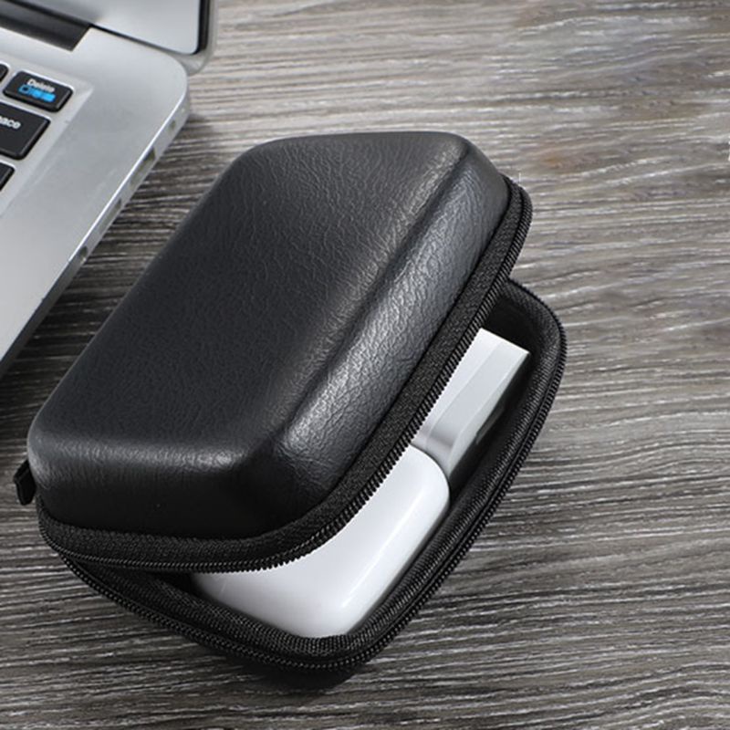 Star แบบพกพา USB Data Cable Organizer หนังหูฟังกระเป๋าเก็บหูฟังสําหรับกรณี Protector Mini Zipper Hard