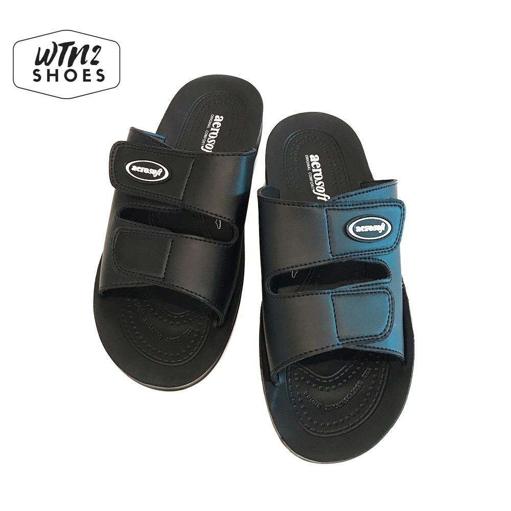🔥ส่งฟรี🔥รองเท้าแตะชาย Aerosoft MA4141 สีดำ by WTN2 SHOES