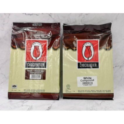 ทิวลิป ช็อกโกแลต คอมพาวด์ ขนาด 1กิโลกรัม Tulip Chocolate Compound