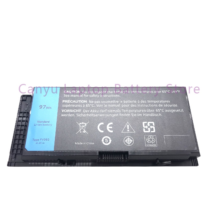 Batterie Pour Dell Precision M6600 M6700 M4600 M4800 Etc. - 11.1V 6600mAh - Remplacement Référence FV993