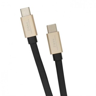 สายเคเบิล Zikko USB Type C ถึง USB Type C 2.4A (2 ม.) - สีดำ / ทอง