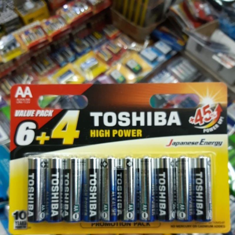 ถ่าน Alkaline เลือกยี่ห้อขนาด Toshiba, Philips, AA, AAA ของใหม่ ของแท้