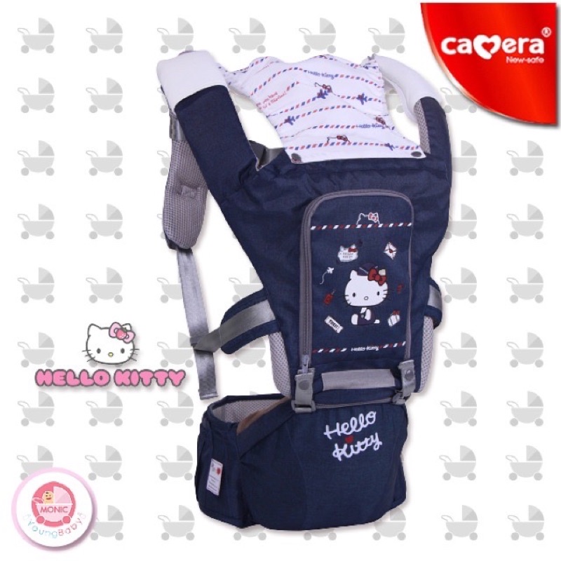 เป้อุ้มเด็กแบบนั่งได้ คาดเอว HipSeat ลาย Kitty Camera Baby Carrier แท้ Sanrio ใหม่มาก