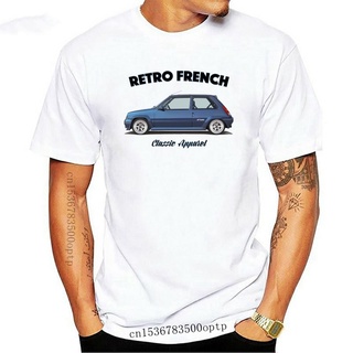 Renault 5 GT TURBO เสื้อยืด สไตล์ฤดูร้อน สําหรับผู้ชาย เสื้อยืด พิมพ์ลายรถยนต์ RETRO สไตล์ฝรั่งเศส คลาสสิก ดัดแปลง แบบตล