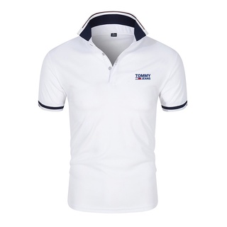 เสื้อโปโลลําลอง ผ้าเรยอน แบบเข้ารูป มี 4 สี สําหรับผู้ชาย ไซซ์ M - 4Xl 0027
