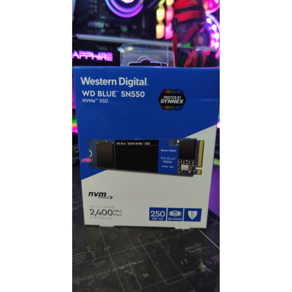 WD BLUE SN550 NVMe M.2 2280 250G/500G ของใหม่ ประกัน Synnex 5 ปี ...