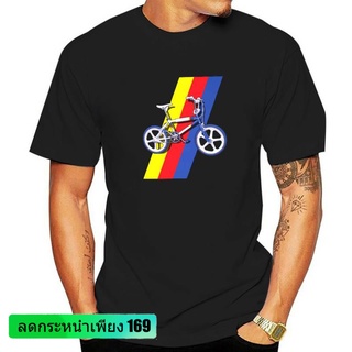 เสื้อยืดแขนสั้นลําลอง คอกลม ผ้าฝ้าย ทรงหลวม พิมพ์ลาย Bmx Grifter 80S สีเทา สีขาว สไตล์คลาสสิก สําหรับผู้ชาย