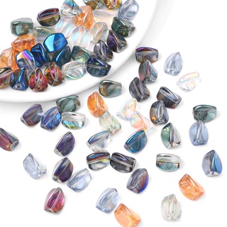 10 ชิ้น 9x12 มิลลิเมตรเคลือบแก้ว Twisted ลูกปัดคริสตัลสําหรั…