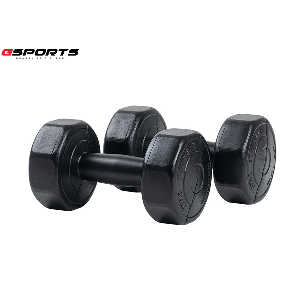 GSports ดัมเบลพลาสติกสีดำ 3 kg แพ็คคู่ Dumbbell Black 3 kg x 2 รุ่น DB3-B x 2