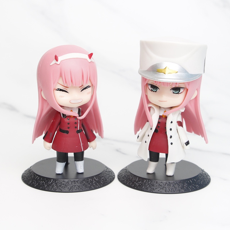 โมเดลฟิกเกอร์ PVC การ์ตูนอนิเมะ DARLING in the FRANXX Zero Two 02 Strelizia National Team Q Version ขนาด 10 ซม. 3 ชิ้น ต่อชุด ราคา ถูกที่สุด ดีลบีเคเค แกลเลอรีภาพที่ 6
