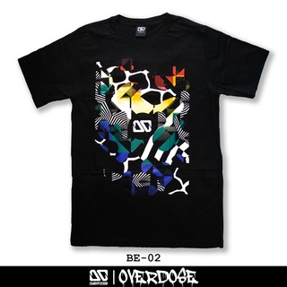 Overdose T-shirt เสื้อยืดคอกลม สีดำ รหัส BE-02(โอเวอโดส)