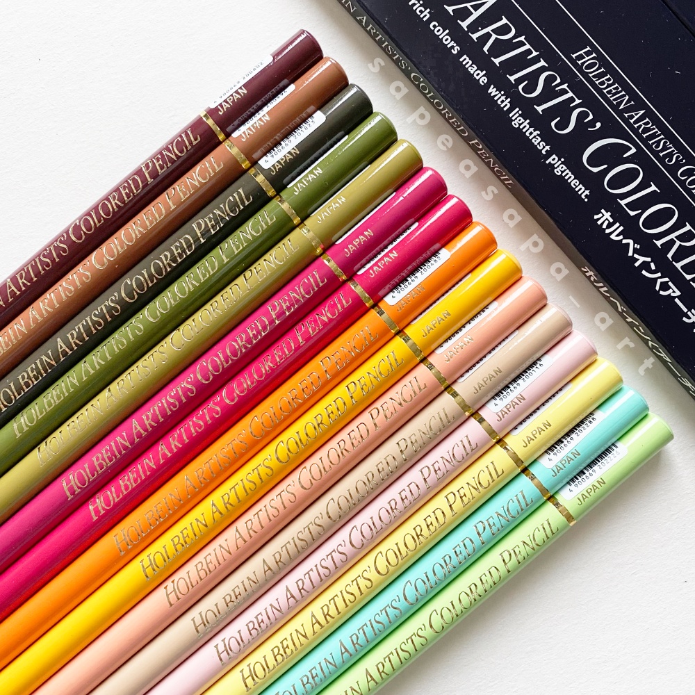 (Part 1/3) สีไม้แยกแท่ง Holbein Artists' Colored Pencils