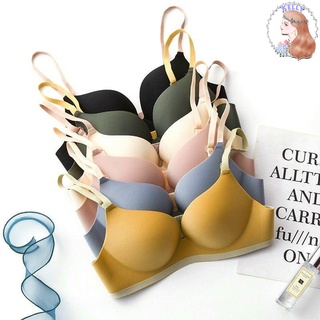 เวอร์ชั่นเกาหลีใหม่ของชุดชั้นในไร้รอยต่อ เสื้อชั้นใน Soft Bra สีสันเรียบหรู E27