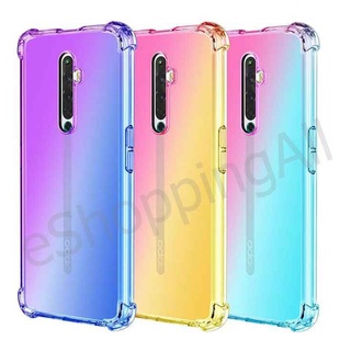 เคส oppo reno 2f เคสออปโป้กรอบยางนิ่มไล่เฉดสี กรอบมือถือส่งของในไทย