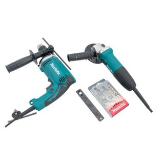 MAKITA ชุดเครื่องมือ เจียรมือ+สว่าน  HP1630+GA4030 รุ่น DK-1151