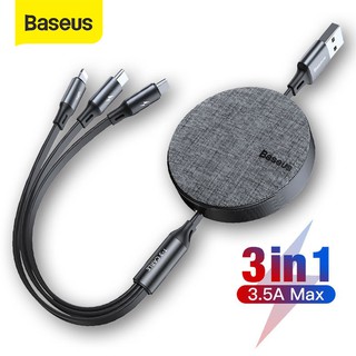 Baseus 3 In 1 สาย Micro Usb สำหรับ Samsung S10 Xiaomi Mi 9