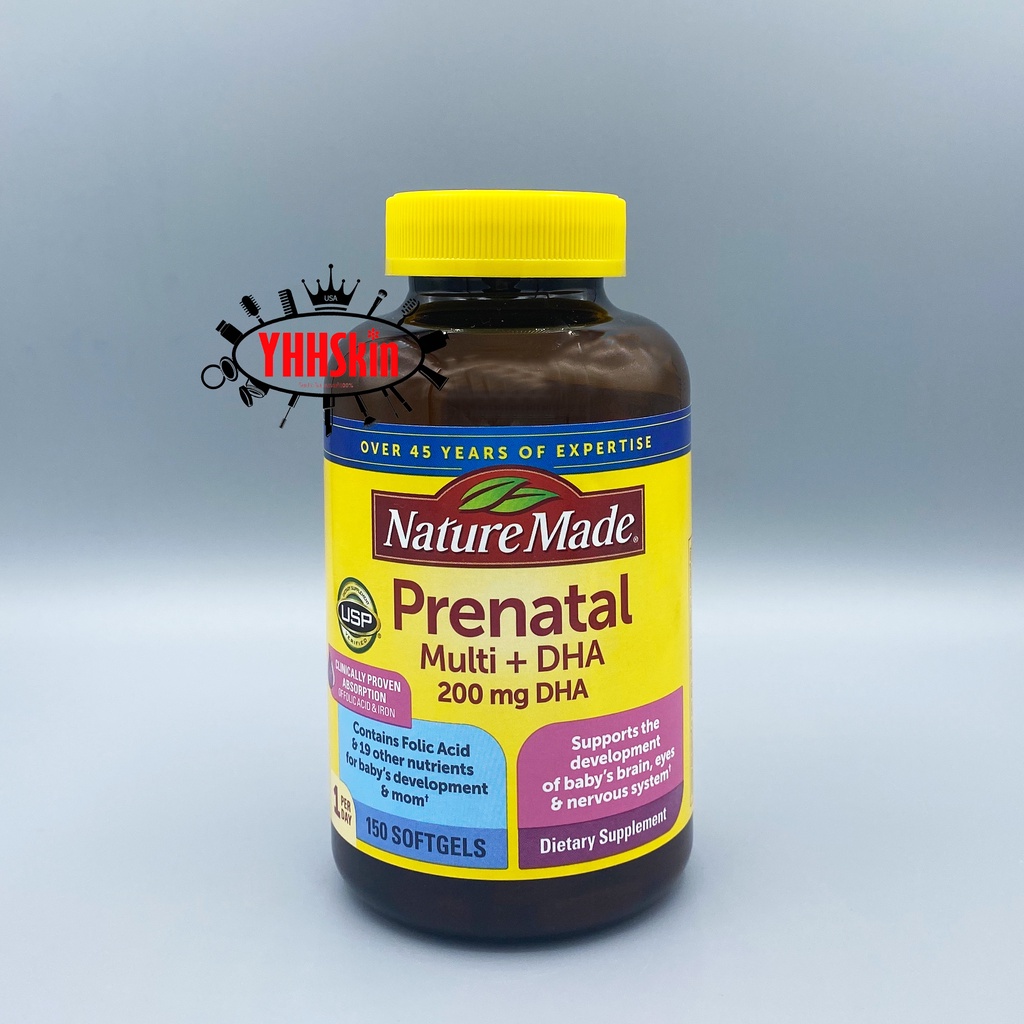 (Exp.092023)Nature Made Prenatal Multi DHA 150 Softgels วิตามิน บำรุง