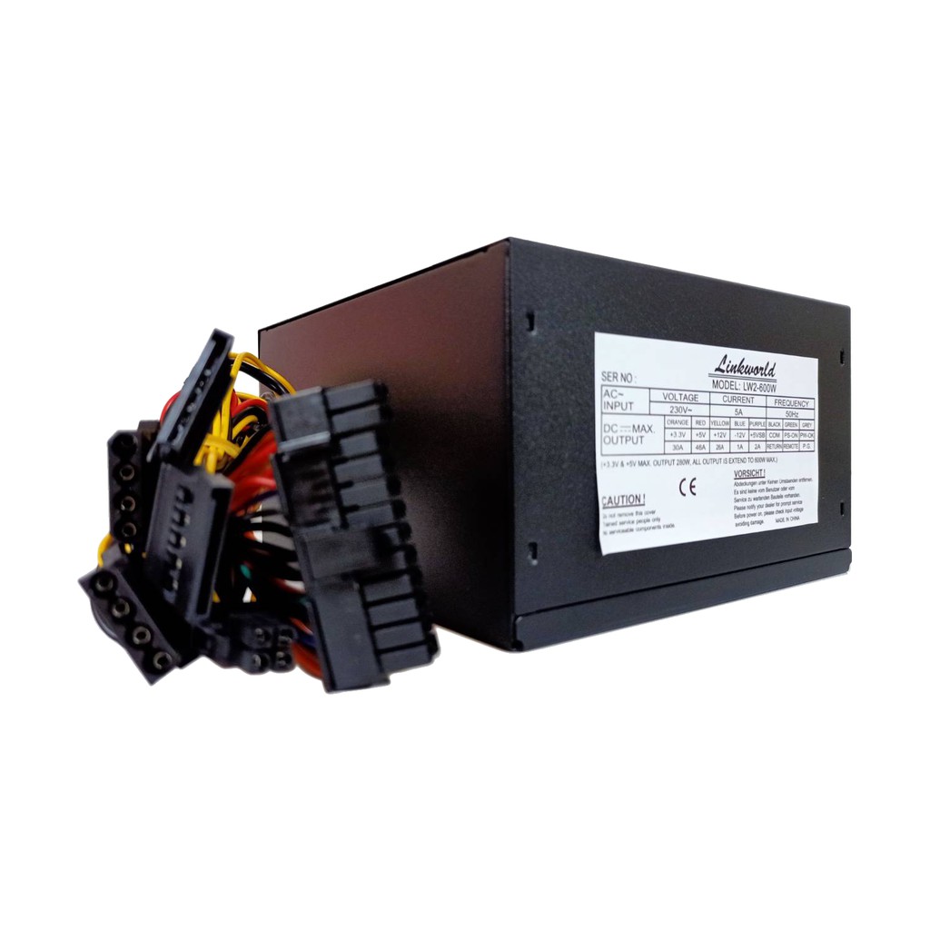 ⚡️มีส่งด่วน Power supply 600W /550W /450W GEARMASTER / GPS-001 มีสาย 24Pประกัน 1ปี