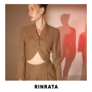 RINRATA - Mercury jacket เสื้อสูท แขนยาว เทอเลอร์ ครอป ตัวสั้น