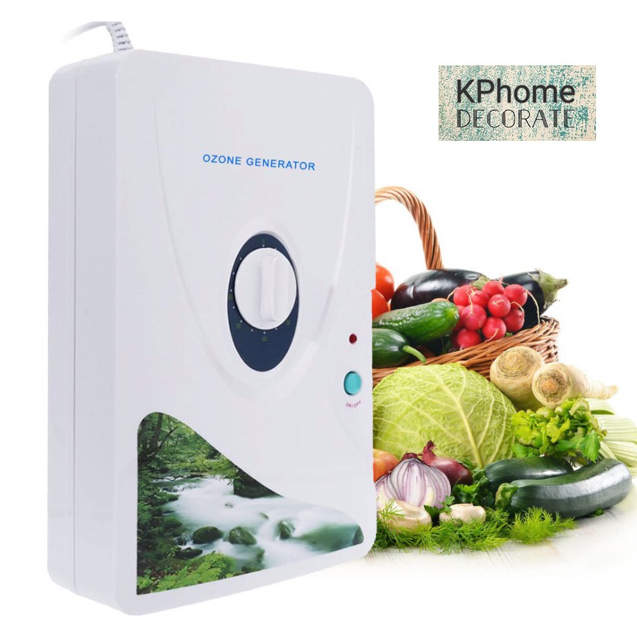 เครื่องล้างผักผลไม้ Ozonator O3 Timer Air Purifiers Purify Oil Vegetable Meat Air Water. T & H 600 m