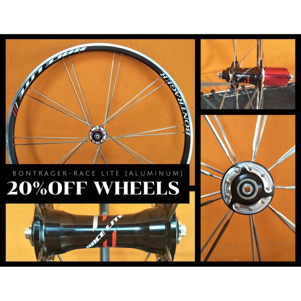 !!ลดราคาล้างสต๊อก!! ล้อจักรยานเสือหมอบยี่ห้อ Bontrager Race Lite Aluminium Wheelset [Clearance Sale ]