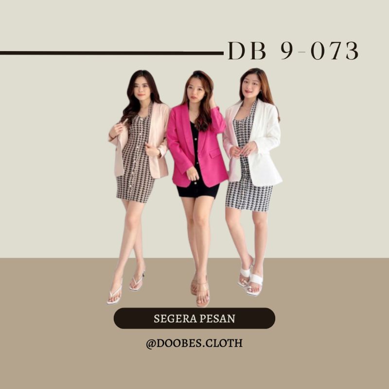 DB 9-073 MINI DRESS NICOLE MOTIF / Mijoo