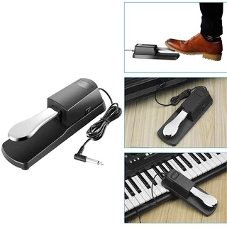แป้นเหยียบเปียโน Sustain Pedal Damper แพดเดิ้ล ที่เหยียบ คันเหยียบพิมพ์ สำหรับคีย์บอร์ด ออร์แกนอิเล็กทรอนิกส์ เปียโน