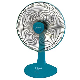 พัดลมตั้งโต๊ะ 16 นิ้ว สีฟ้า SHARP PJ-TA163-TQ 16 inch blue table fan SHARP PJ-TA163-TQ