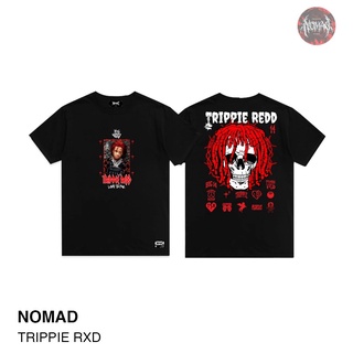 W9N5 //เสื้อยืด  Oversize ลายสตรีท TRIPPIE RXDNOMAD เสื้อผู้ชาย/ผู้หญิง!