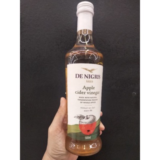 De Nigris Apple Cider Vinegar น้ำส้มสายชูหมักจากแอปเปิ้ล ดีนิกริส 500ml