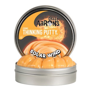 Crazy Aarons Thinking Putty รุ่นดาวหาง (Cosmic) มาพร้อมไฟฉาย Glow Charger - Solar Wind สีส้ม ขนาด 4 นิ้ว