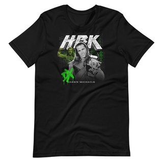 เสื้อยืดผ้าฝ้ายพิมพ์ลายแฟชั่น เสื้อยืด DIY WWE 2022 ใหม่ D-Generation X "HBK" WDI