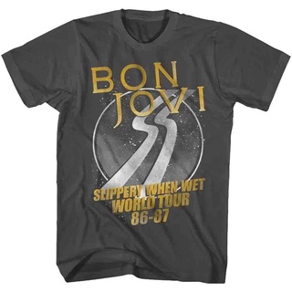 [COD]เสื้อยืด ลาย Bon Jovi World Tour Smoke สําหรับผู้ใหญ่S-5XL