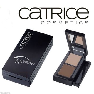 ของแท้/พร้อมส่ง Catrice Eyebrow Set 4g. คาทริซ เซ็ตเขียวคิ้วแบบฝุ่น 2 โทนสี พร้อมแหนบ แปรง และกระจก