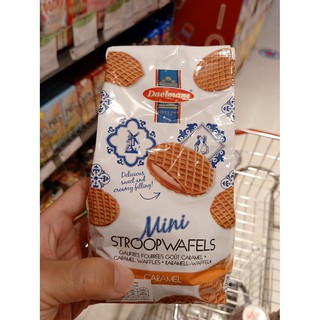 ecook เนเธอร์แลนด์ มินิสตรูป เวเฟอร์ คาราเมล daelmens mini stroopwafels caramal  200g