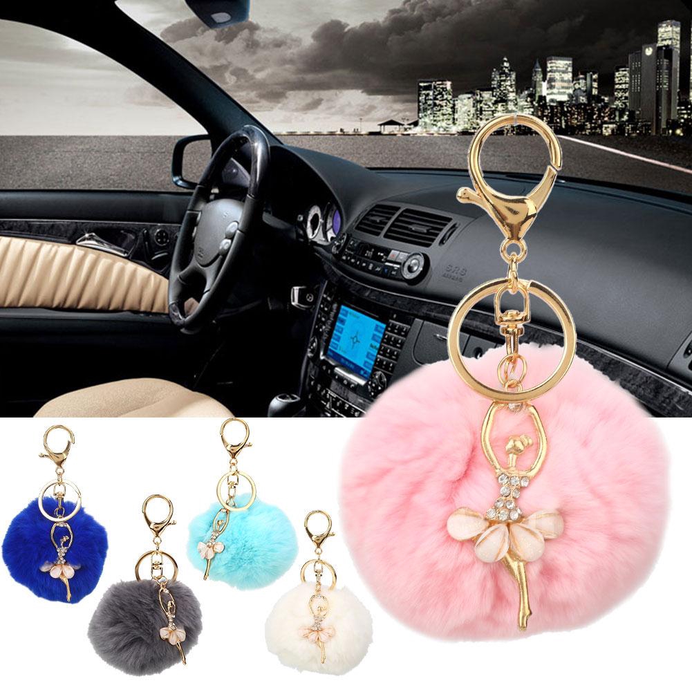 Cute Key Ring Gift Decor Plush Ball Car Key Chain - feikamy1.th - ThaiPick