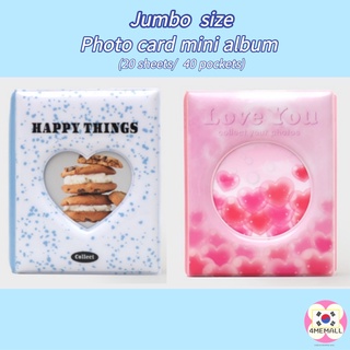 [Daiso Korea] Jumbo size photo card album, photo card mini album , photo album, collect book (20 sheets, 40 pockets), call book, idol