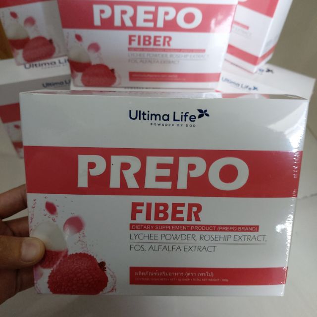 Prepo เพรโป ของแท้ พร้อมส่ง Prepo Fiber Ultima Life 1 กล่อง 10 ซอง