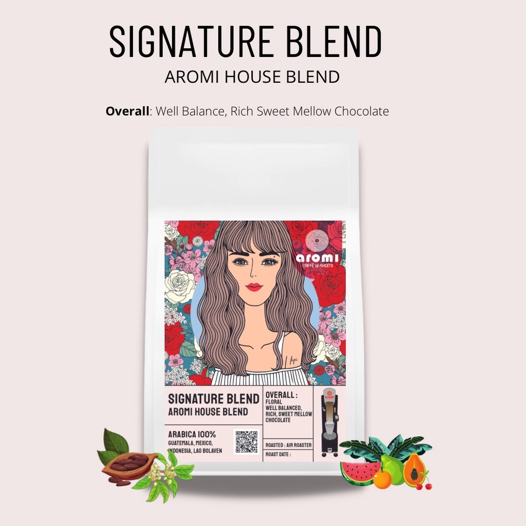 เมล็ดกาแฟคั่ว Aromi Signature Blend-House Blend