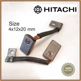 1 คู่ แปรงถ่าน มอเตอร์ ้ยี้ห้อ hitachi  (made in Japan)  ขนาด 4x12x20 mm (หนาx กว้างx ยาว)