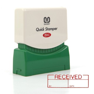 ตรายางหมึกในตัว (RECEIVED) ซันบี้ R-10m/Self-inked rubber stamp (RECEIVED) Sunby R-10m