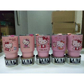 เซตคิตตี้ yeti 30 oz ลายพิเศษ เก็บร้อน-เย็น เเถมฝาใหม่ งดเลือกลายนะค่ะ