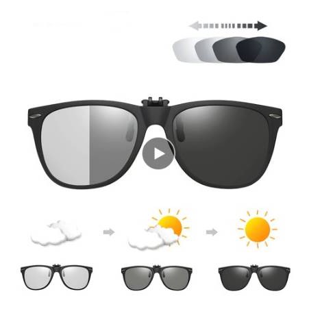 Sunglasses 390 บาท clip on คลิปออนเปลี่ยนสีได้ เมื่อออกแดด เลนส์โพลาไรซ์ Polarized กันยูวี UV400 Fashion Accessories