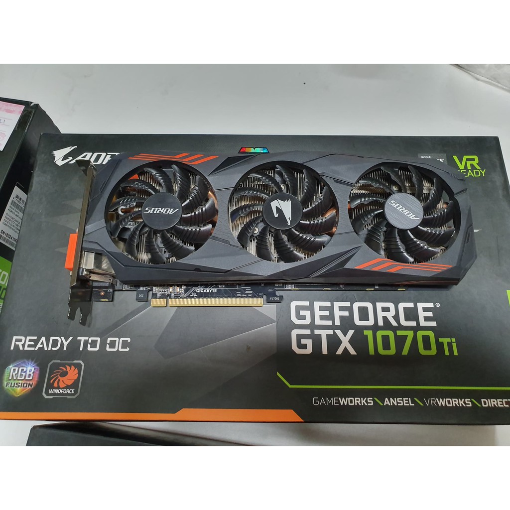 GTX 1070ti Aorus Gigabyte มือ2 สภาพดี ประกันยาว