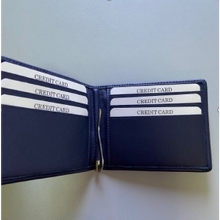 LA MITRA - Upcycled Wallet Navy กระเป๋าสตางค์