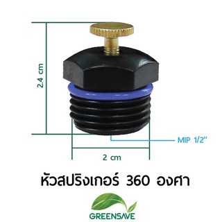 หัวสปริงเกอร์ 360 องศา